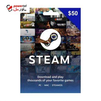 گیفت کارت 50 دلاری استیم مدل SM50