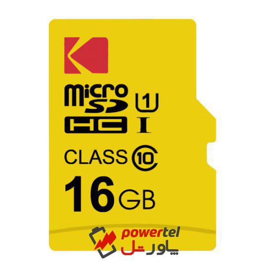 کارت حافظه microSDHC کداک مدل Premium Performance کلاس 10 استاندارد UHS-I U1 سرعت 85MBps ظرفیت 16 گیگابایت