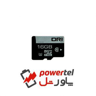 کارت حافظه microSDHC دی آر آی  کلاس 10 استاندارد UHS-I U1 سرعت 10MBps ظرفیت 16 گیگابایت