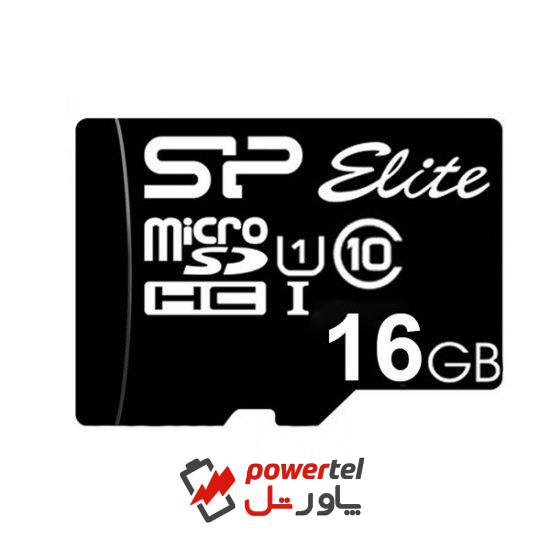 کارت حافظه microSDHC سیلیکون پاور مدل Elite کلاس 10 استاندارد UHS-I U1 سرعت 85MBps ظرفیت 16 گیگابایت