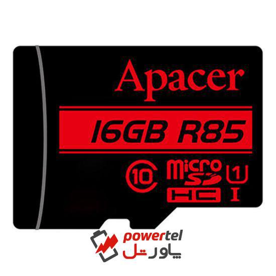 کارت حافظه microSDHC اپیسر مدل AP16G کلاس 10 استاندارد  UHS-I U1 سرعت 85MBps ظرفیت 16 گیگابایت