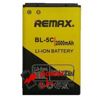 باتری موبایل ریمکس مدل BL-5C ظرفیت 2000 میلی آمپر ساعت مناسب برای گوشی موبایل نوکیا 5C