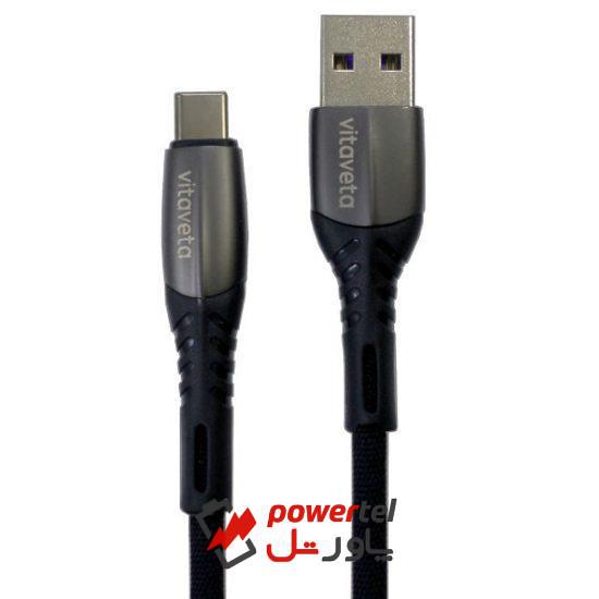 کابل تبدیل USB به USB-C ویتاوتا مدل Vt-UC طول 1 متر