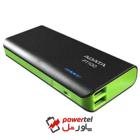 شارژر همراه ای دیتا مدل PT100 ظرفیت 10000 میلی آمپر ساعت