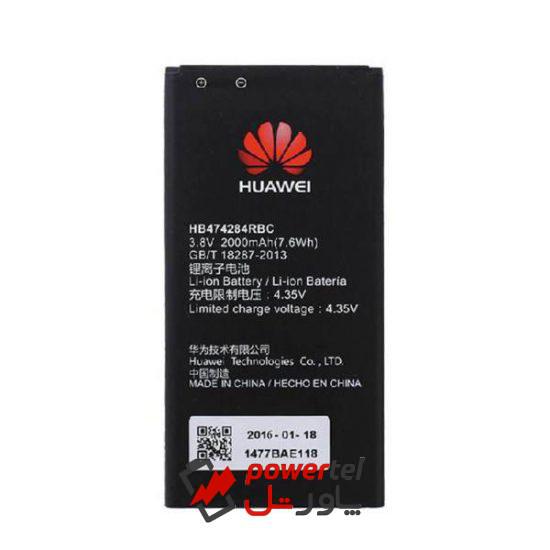 باتری موبایل مدل HB474284RBC با ظرفیت 2000mah مناسب برای گوشی موبایل هوآوی 3C Lite