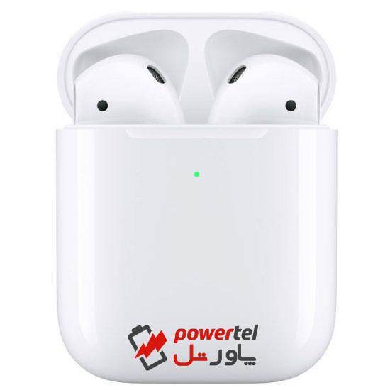 هدفون بی‌ سیم اپل مدل AirPods New Generation همراه با محفظه شارژ بی‌سیم