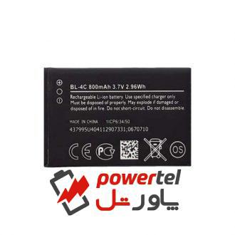 باتری موبایل نوکیا با ظرفیت 800 میلی آمپر ساعت مدل BL-4C مناسب برای گوشی نوکیا 4C