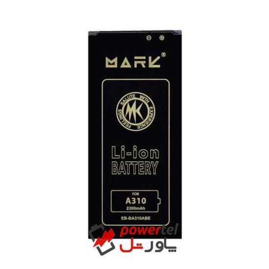 باتری موبایل مارک مدل EB-BA310ABE ظرفیت 2300میلی آمپر ساعت مناسب برای گوشی موبایل سامسونگ Galaxy A3 2016