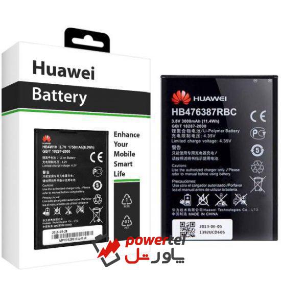 باتری موبایل  مدل HB476387RBC با ظرفیت 3000mAh مناسب برای گوشی موبایل هوآوی Honor 3X/G750