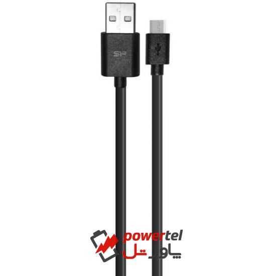 کابل تبدیل USB به microUSB سیلیکون پاور مدل LK10AB طول 1 متر