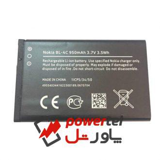 باتری موبایل مدل BL-4C  با ظرفیت 950mAh مناسب برای گوشی موبایل نوکیا