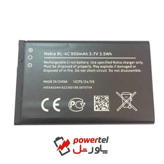 باتری موبایل مدل BL-4C  با ظرفیت 950mAh مناسب برای گوشی موبایل نوکیا