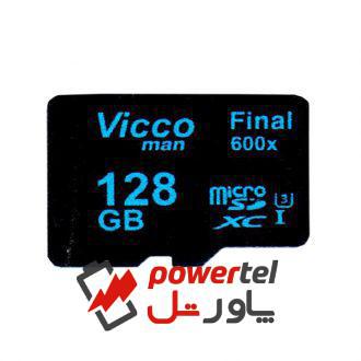 کارت حافظه microSDXC ویکومن مدل Final 600x کلاس 10 استاندارد UHS-I U3 سرعت 90MBps ظرفیت 128 گیگابایت