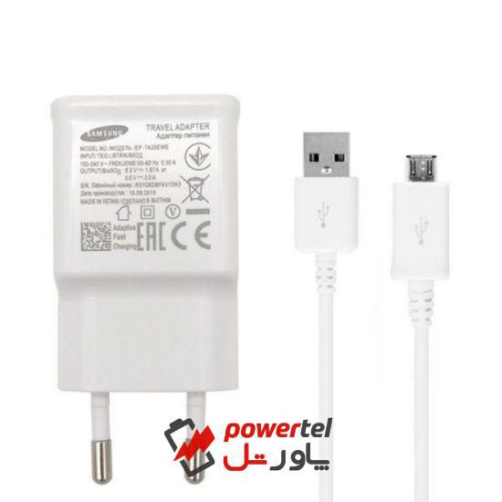 شارژر دیواری  مدل EP-TA20EWE به همراه کابل تبدیل microUSB