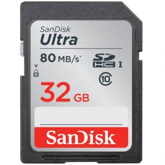 کارت حافظه SDHC سن دیسک مدل Ultra کلاس 10 استاندارد UHS-I U1 سرعت 533X 80MBps ظرفیت 32 گیگابایت