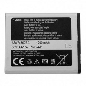 باتری موبایل مدل AB474350BA ظرفیت 1200 میلی امپر ساعت مناسب برای گوشی موبایل سامسونگ D780