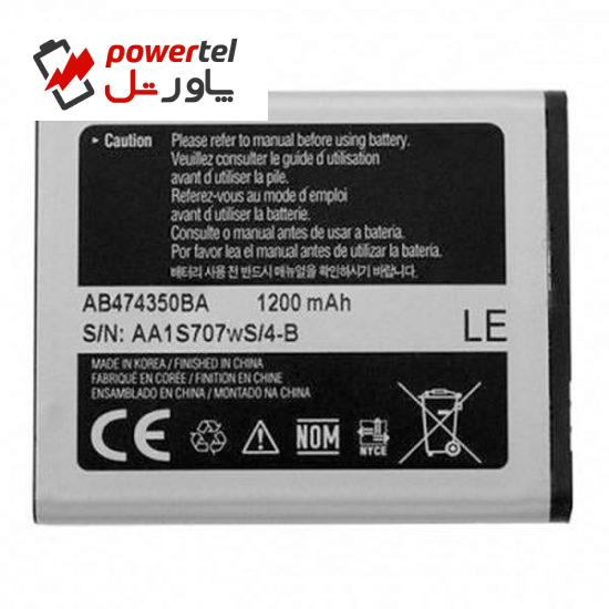 باتری موبایل مدل AB474350BA ظرفیت 1200 میلی امپر ساعت مناسب برای کوشی موبایل سامسونگ D780