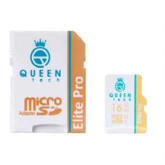 کارت حافظه microSDHC کوئین تک مدل Elite pro 566X کلاس 10 استاندارد UHS-I U1 سرعت 85MBps ظرفیت 16 گیگابایت به همراه آداپتور SD کارت حافظه microSDHC کوئین تک مدل Elite pro 566X کلاس 10 استاندارد UHS-I U1 سرعت 85MBps ظرفیت 16 گیگابایت به همراه آداپتور SD