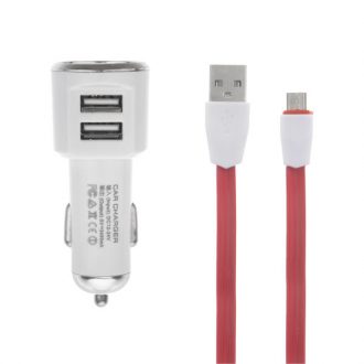 شارژر فندکی الدینو مدل DL-C29 به همراه کابل تبدیل microUSB شارژر فندکی الدینو مدل DL-C29 به همراه کابل تبدیل microUSB