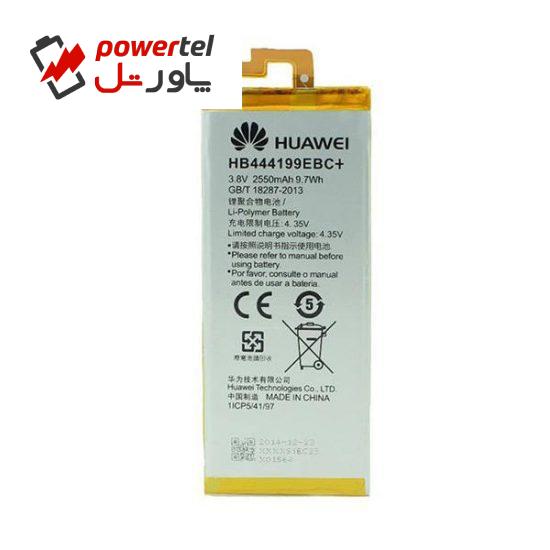 باتری موبایل مدل HB444199EBC ظرفیت 2550mAh مناسب برای گوشی موبایل آنر 4C