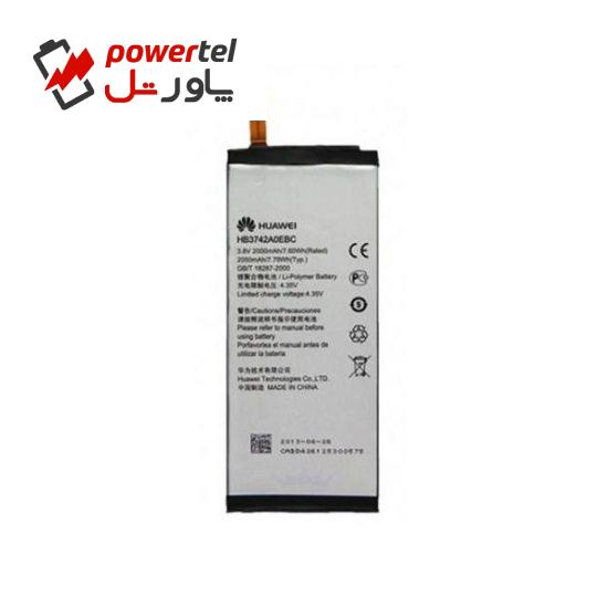 باتری موبایل مدل HB3742A0EBC ظرفیت 2050 میلی آمپر ساعت مناسب برای گوشی موبایل هوآوی P6