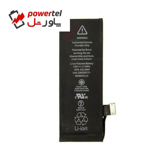 باتری موبایل مدل 0669-616 APN ظرفیت 1560 میلی آمپر ساعت مناسب برای گوشی موبایل اپل iPhone 5C