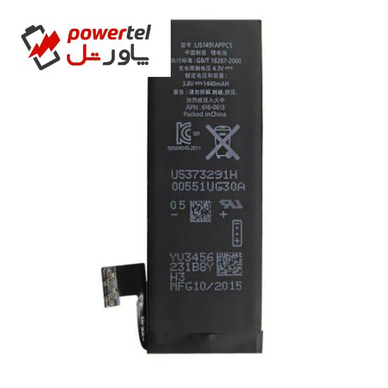باتری موبایل مدل LIS1491APPCS با ظرفیت 1440mAh مناسب برای گوشی های موبایل آیفون 5