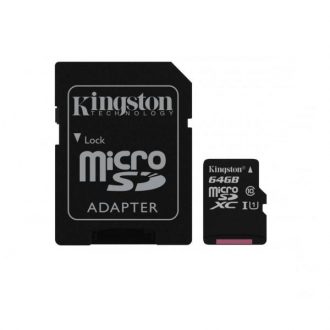 کارت حافظه microSDHC کینگستون مدل Canvas Select کلاس 10 استاندارد UHS-I U1 سرعت 80MBps ظرفیت 64 گیگابایت به همراه آداپتور SD کارت حافظه microSDHC کینگستون مدل Canvas Select کلاس 10 استاندارد UHS-I U1 سرعت 80MBps ظرفیت 64 گیگابایت به همراه آداپتور SD