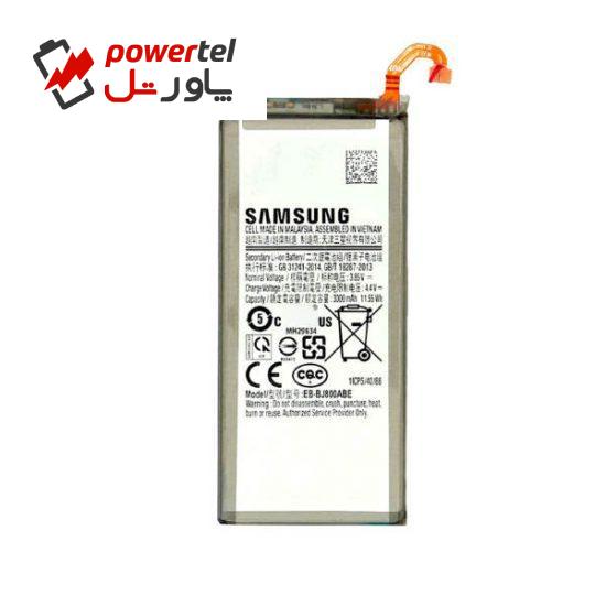 باتری موبایل مدل EB-BJ800ABE ظرفیت 3000 میلی آمپر ساعت مناسب برای گوشی موبایل سامسونگ Galaxy J6 2018