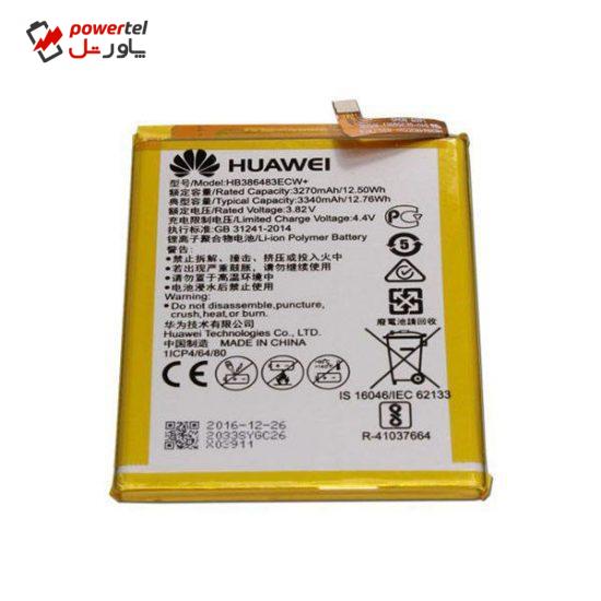 باتری موبایل مدل Hb386483ecw ظرفیت 3340 میلی آمپر ساعت مناسب برای گوشی هوآوی Nova plus