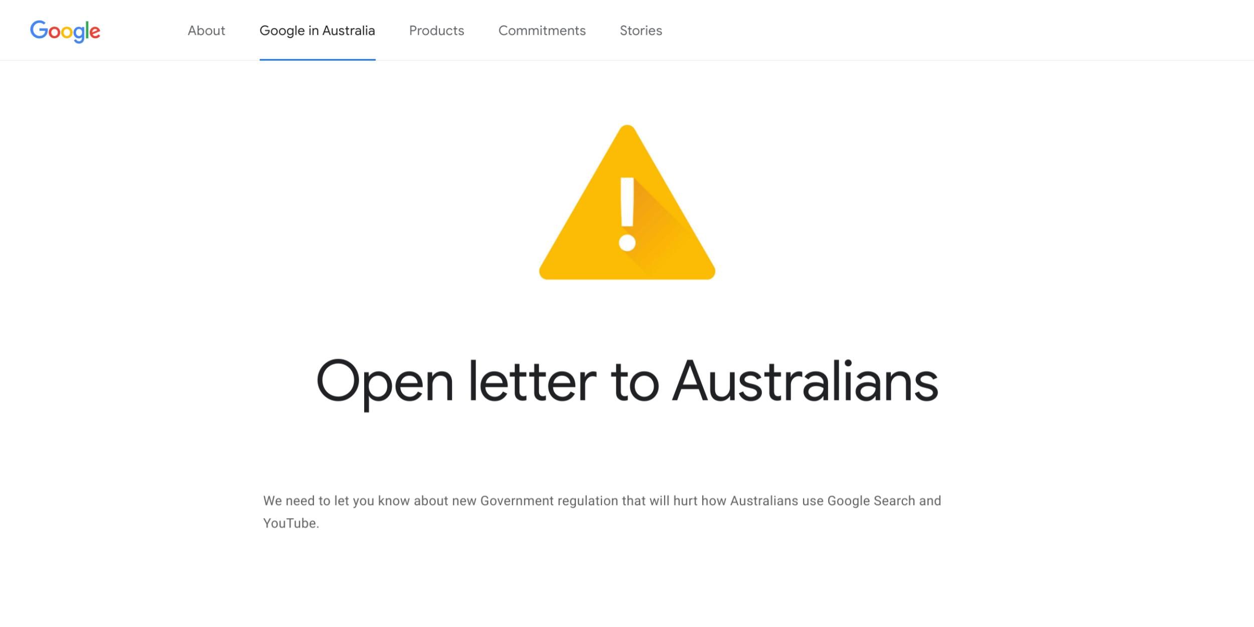 آیا استرالیا مورد غضب گوگل واقع می‌شود؟