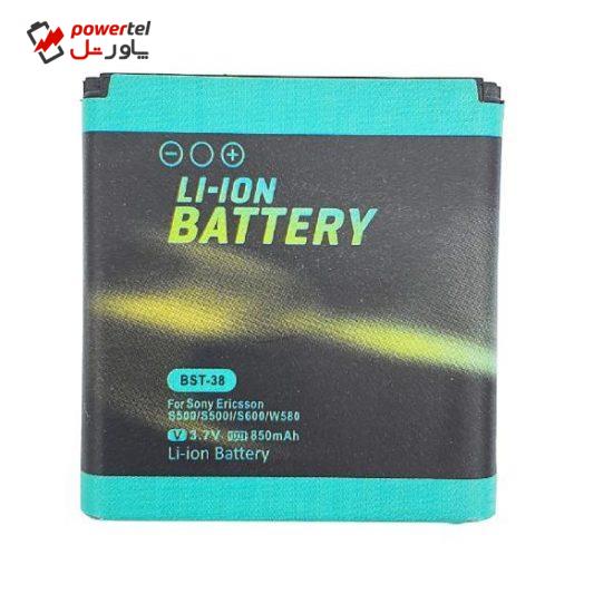باتری موبایل مدل BST_38 ظرفیت 850 میلی آمپر ساعت مناسب برای گوشی موبایل سونی اریکسون S500i