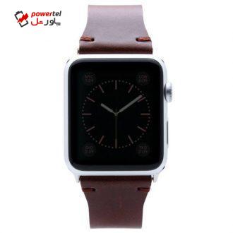 بند چرمی اس ال جی مدل D7 IBL Strap Brown مناسب برای اپل واچ 38/40 میلی متری