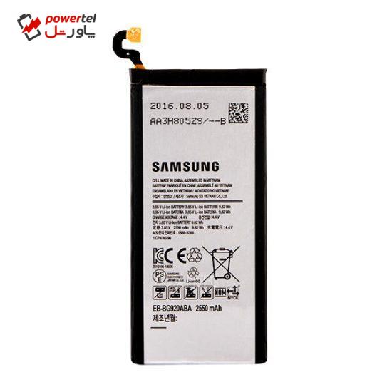 باتری سامسونگ مدل EB-BG920ABE ظرفیت 2550 میلی آمپرساعت مناسب برای گوشی موبایل Galaxy S6