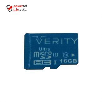 کارت حافظه microSDHC وریتی مدل Ultra کلاس 10 استاندارد UHS-I U1 سرعت 65MBps ظرفیت 16 گیگابایت کارت حافظه microSDHC وریتی مدل Ultra کلاس 10 استاندارد UHS-I U1 سرعت 65MBps ظرفیت 16 گیگابایت