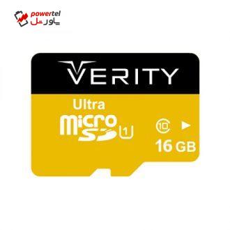 کارت حافظه microSDHC وریتی کلاس 10 استاندارد UHS-I U1 سرعت 95MBps ظرفیت 16 گیگابایت به همراه آداپتور SD کارت حافظه microSDHC وریتی کلاس 10 استاندارد UHS-I U1 سرعت 95MBps ظرفیت 16 گیگابایت به همراه آداپتور SD
