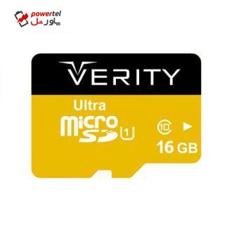 کارت حافظه microSDHC وریتی کلاس 10 استاندارد UHS-I U1 سرعت 95MBps ظرفیت 16 گیگابایت به همراه آداپتور SD
