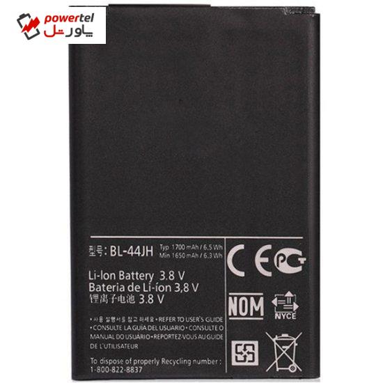 باتری ال جی مدل D160 با ظرفیت 1650mAh مناسب برای گوشی موبایل D160
