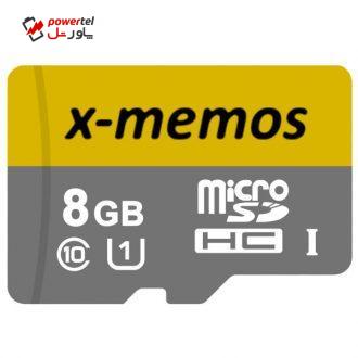 کارت حافظه microSDHC ایکس-مموس کلاس 10 استاندارد UHS-I U1 سرعت 30MBps ظرفیت 8 گیگابایت کارت حافظه microSDHC ایکس-مموس کلاس 10 استاندارد UHS-I U1 سرعت 30MBps ظرفیت 8 گیگابایت