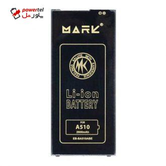باتری موبایل مارک مدل EB-BA510ABE ظرفیت 2900میلی آمپر ساعت مناسب برای گوشی موبایل سامسونگ Galaxy A5 2016