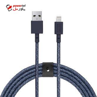 کابل تبدیل USB به لایتنینگ نیتیو یونیون مدل Belt طول 3 متر کابل تبدیل USB به لایتنینگ نیتیو یونیون مدل Belt طول 3 متر