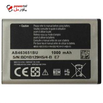 باتری موبایل  گالکسی مدل AB463651BU با ظرفیت 1000mAh مناسب برای گوشی موبایل سامسونگ Corby