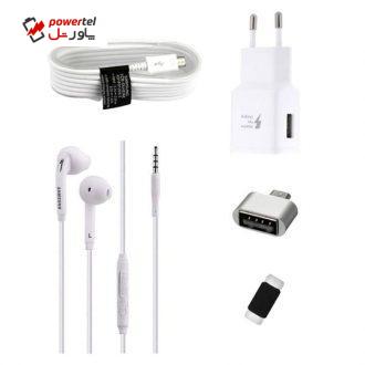 شارژر دیواری مدل EP-TA20EWE همراه با کابل microUSB و هندزفری مدل S7 شارژر دیواری مدل EP-TA20EWE همراه با کابل microUSB و هندزفری مدل S7