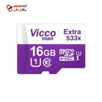 کارت حافظه microSDHC ویکو من مدل Extra 533X کلاس 10 استاندارد UHS-I U1 سرعت 80MBps ظرفیت 16 گیگابایت
