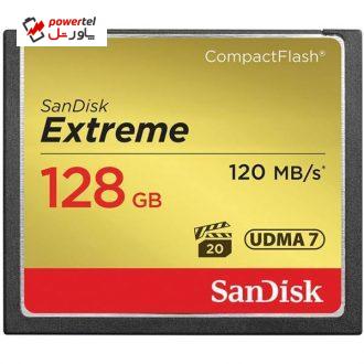 کارت حافظه CompactFlash سن دیسک مدل Extreme سرعت 800X 120MBps ظرفیت 128 گیگابایت
