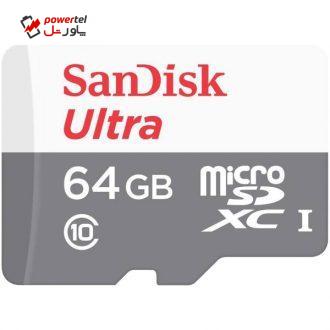 کارت حافظه microSDXC سن دیسک مدل Ultra کلاس 10 استاندارد UHS-I U1 سرعت 48MBps 320X ظرفیت 64 گیگابایت کارت حافظه microSDXC سن دیسک مدل Ultra کلاس 10 استاندارد UHS-I U1 سرعت 48MBps 320X ظرفیت 64 گیگابایت