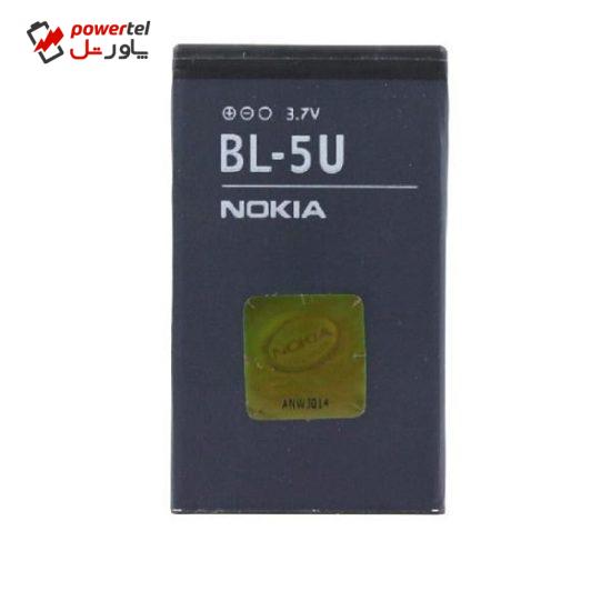 باتری موبایل  مدل bl 5u ظرفیت 900 میلی آمپر ساعت مناسب برای گوشی موبایل نوکیا 8900