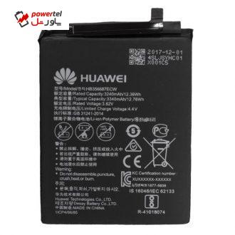 باتری موبایل مدل HB356687ECW با ظرفیت 3340mAh مناسب برای گوشی موبایل هوآوی Nova Plus