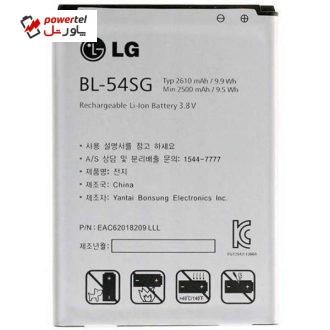 باتری موبایل ال جی مدل BL-54SG با ظرفیت 2610mAh مناسب برای گوشی موبایل ال جی G3 Mini