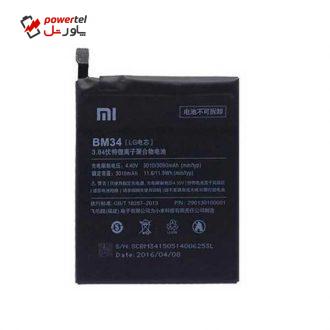 باتری موبایل مدل bm34 ظرفیت 3090 میلی آمپر ساعت مناسب برای گوشی موبایل شیائومی Mi Note Pro